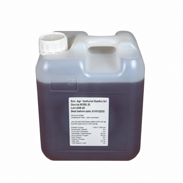 Venturini Baldini Goccia ROSE 5+ aastat laagerdatud balsamiiko 5 ltr kanister