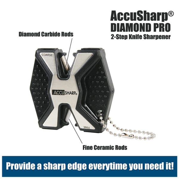 Noateritaja AccuSharp Diamond Pro 2-step MINI (must) (USA)