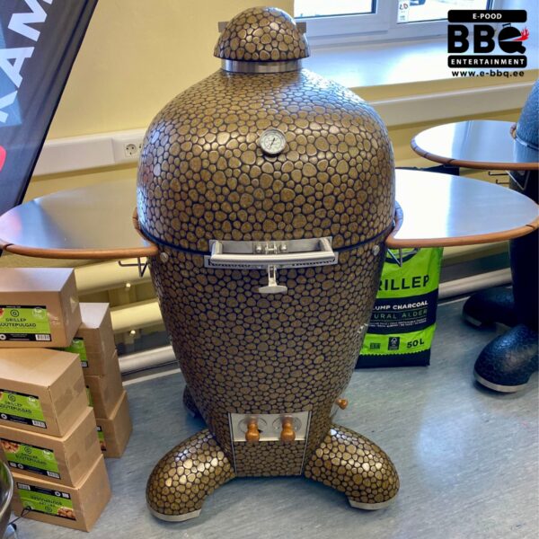 Komplekt KOMODO KAMADO 21” Supreme OLIVE GOLD PEBBLE & lisad