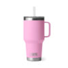 YETI termos-joogitops kaanega, sangaga ja kõrrega Rambler Straw Mug 35 Oz / 1 L Tropical Pink / troopiline roosa