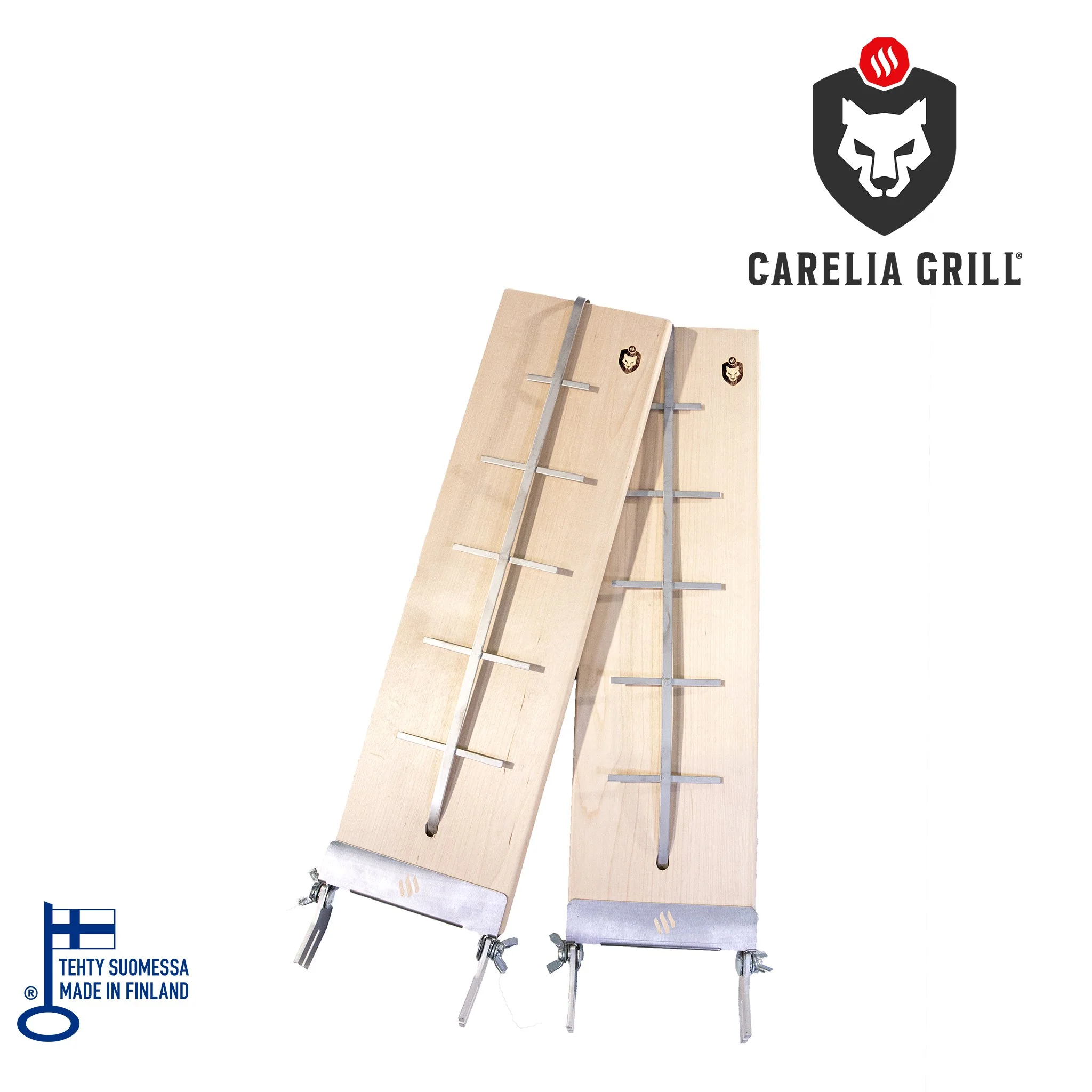 CARELIA GRILL® BLAZING BOARDS (2 PCS)
Leegitamisplaadid CARELIA GRILL® avatud tulekolletele ja väliköökidele, võimaldavad teil valmistada oma lemmikkala või -li