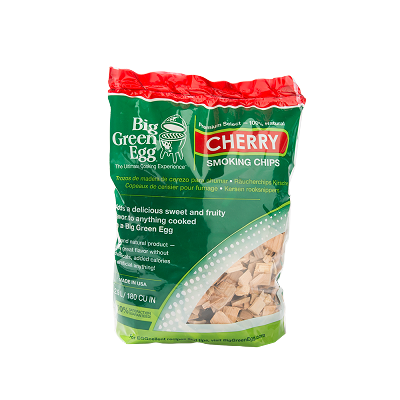 Big Green Egg Kirsipuu suitsulaastud