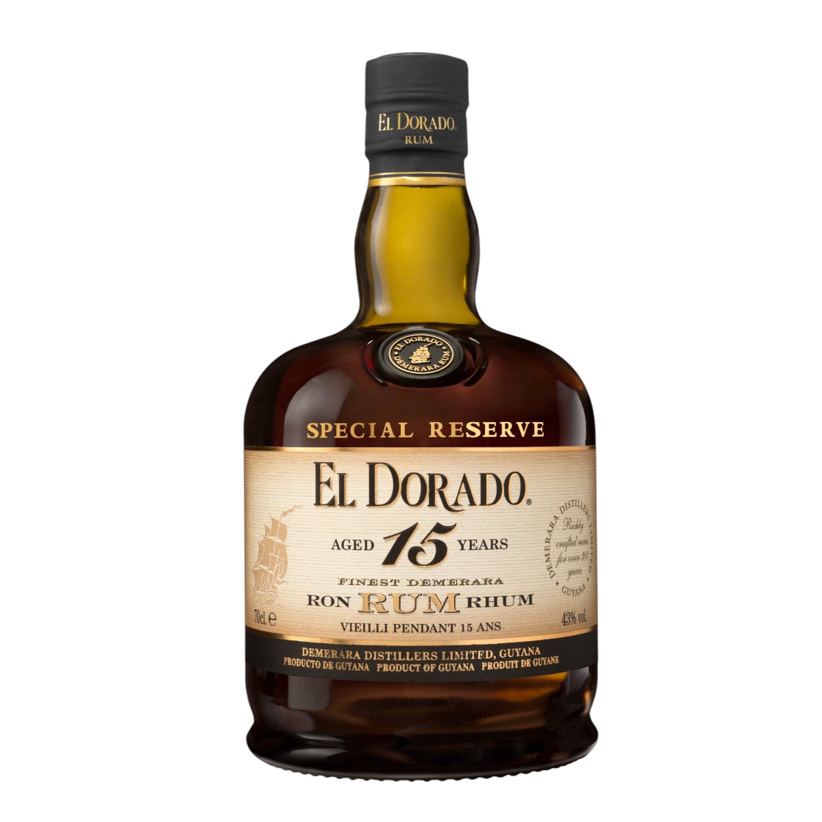 El Dorado 15-aastane rumm 70 cl 43% vol (kinkekarbis) - Image 2