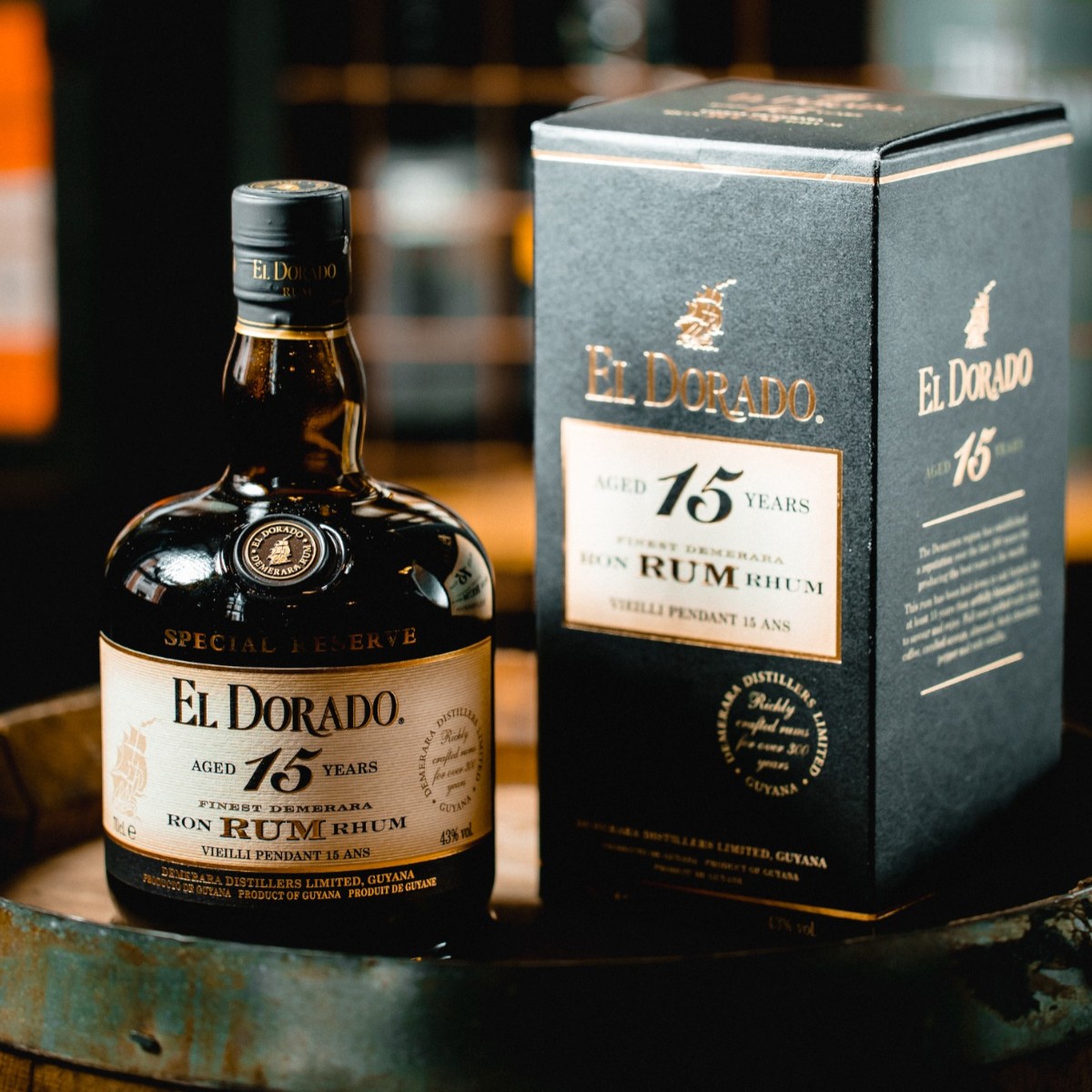 El Dorado 15-aastane rumm 70 cl 43% vol (kinkekarbis) - Image 3