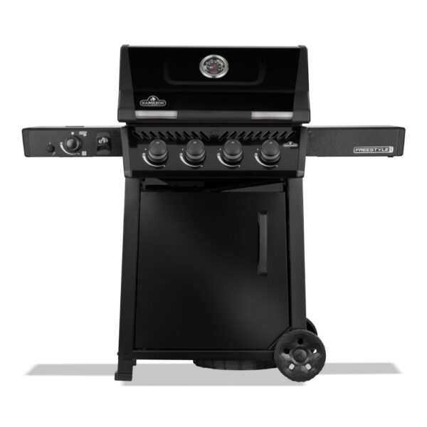 Napoleon Freestyle PRO 425 nelja põhipõleti ja keraamilise küljepliidiga gaasigrill, aluskapp uksega
