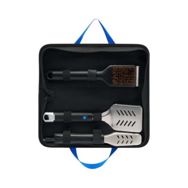 Napoleon kolmeosaline reisi-grillitarvikute komplekt kandekotis (grilltangid, -labidas ja -puhastushari)