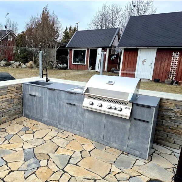 Eritellimusel Froncrete kergbetoonist väliköök Sinu valitud integreeritava Napoleon grilliga