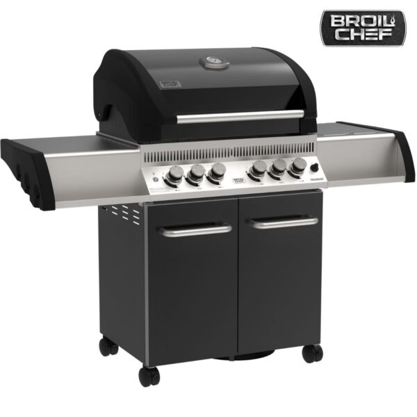 BroilChef Paramount BC-540 BBS gaasigrill keraamilise küljepliidi ja pöördvardapõletiga