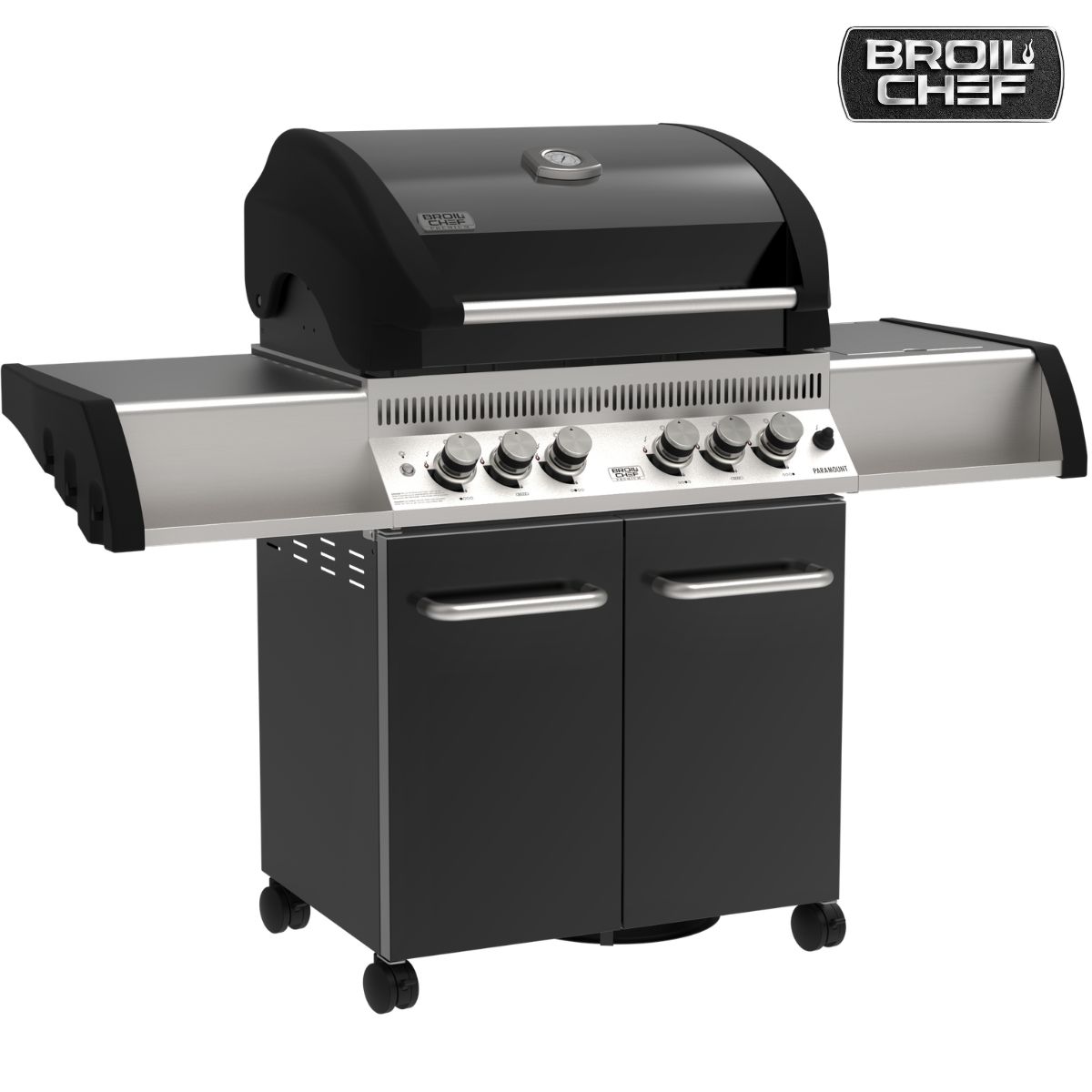 BroilChef Paramount BC-540 BBS gaasigrill keraamilise küljepliidi ja pöördvardapõletiga