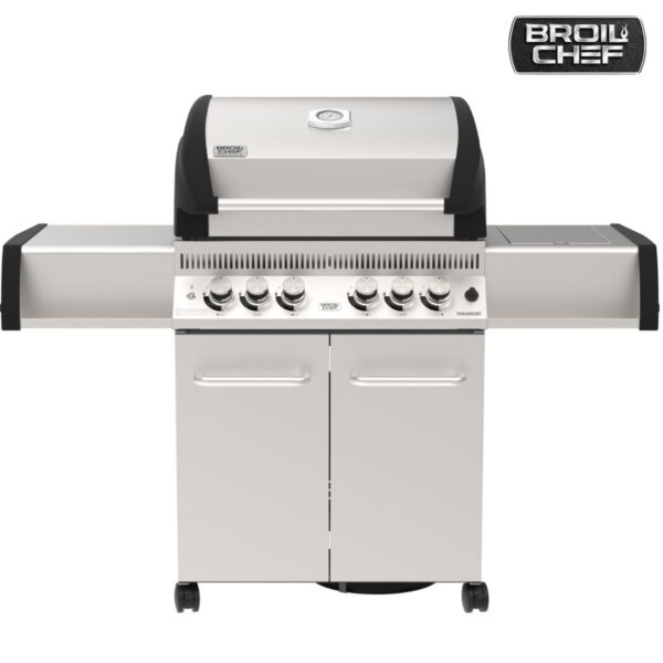 BroilChef Paramount BC-540 SBS gaasigrill keraamilise küljepliidi ja pöördvardapõletiga