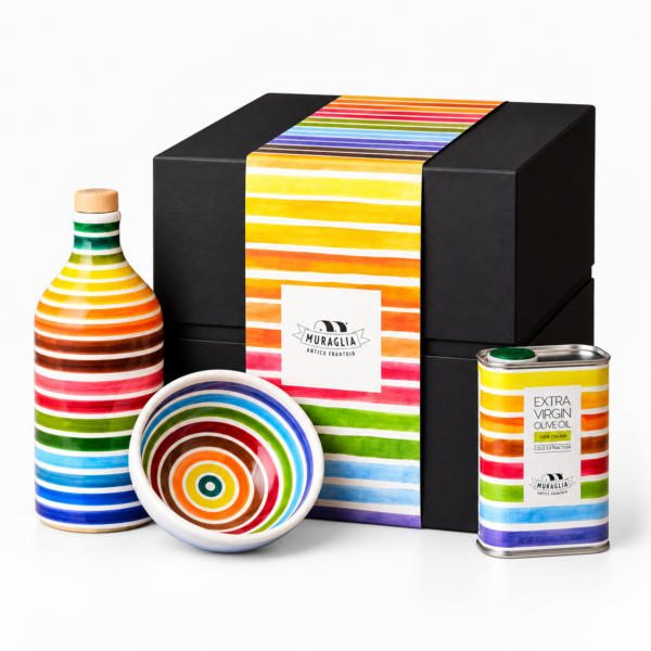 Muraglia Rainbow ekstra-väärisoliiviõli kinkekomplekt käsitöökausiga